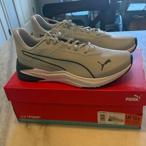 Puma Men's Disperse Light Gray Athletic Shoes Sneaker 10.5 and 9.5
